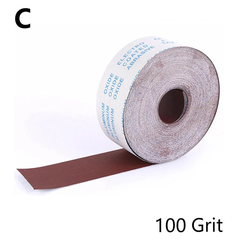 Sandpaper Roll Emery Cloth Sanding Abrasive Sheets 80 100 120 150 180