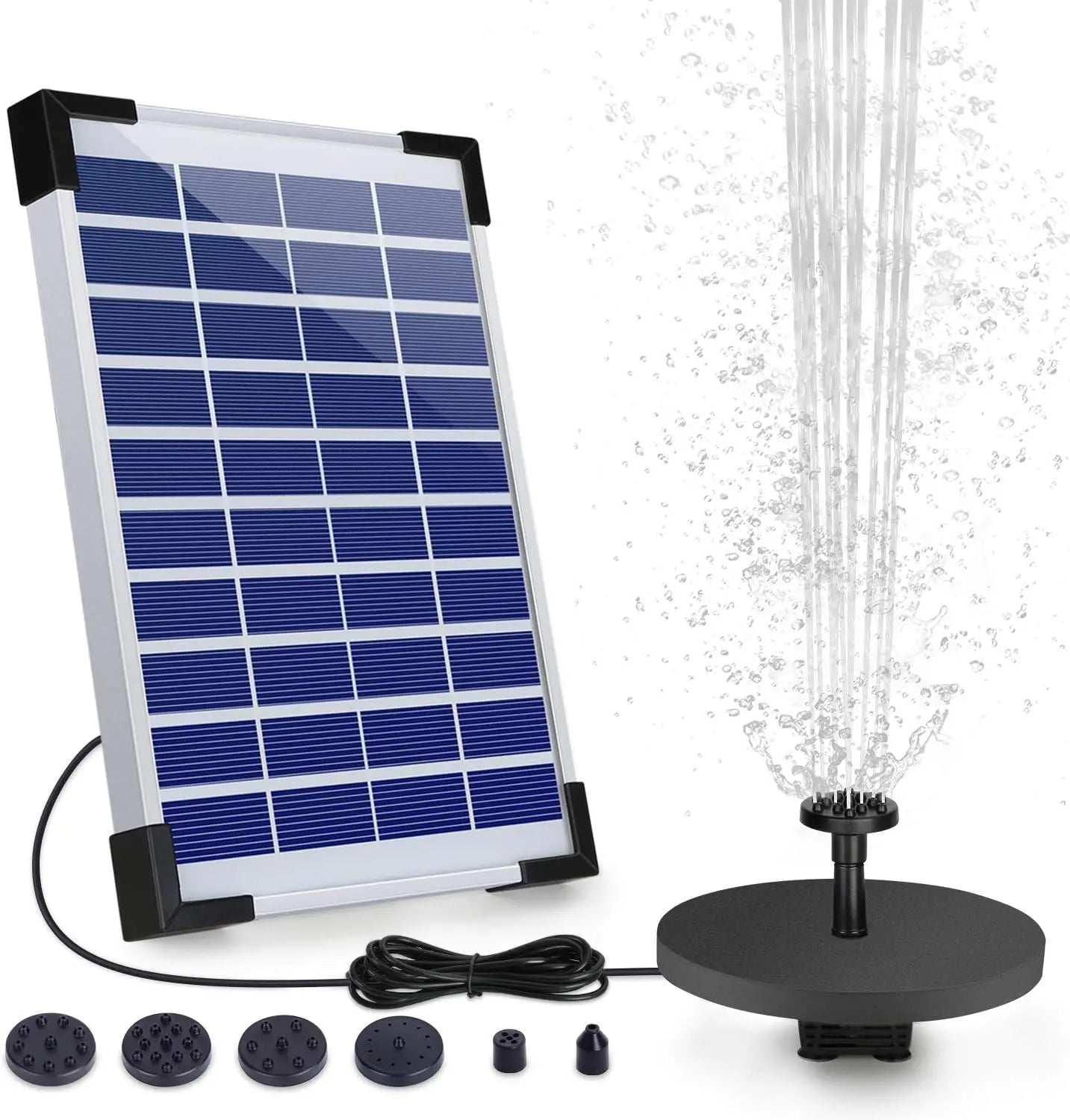 12W Solar Water Fountain Pump with 18 Nozzles – Garden & Pond