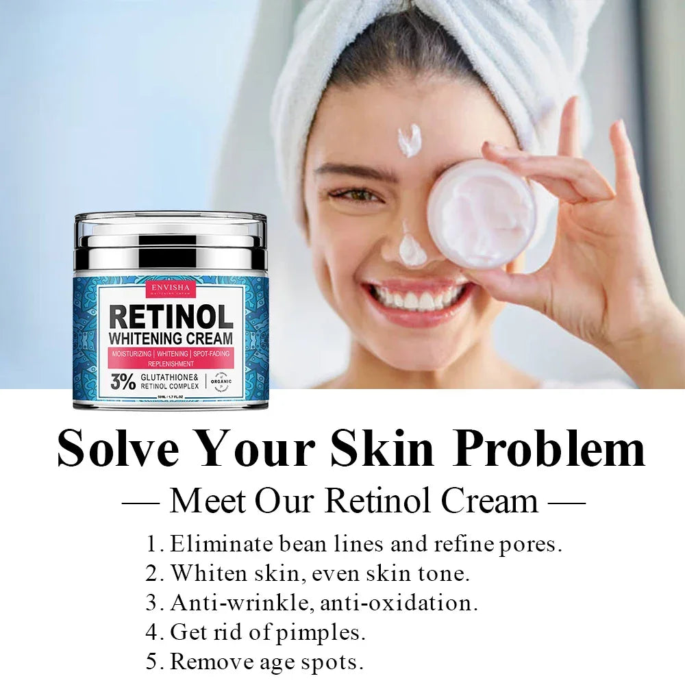 ENVISHA Neck & Face Multi-Cream – Retinol, Collagen & Vitamin C Peaceful Pleasures Health and Wellness