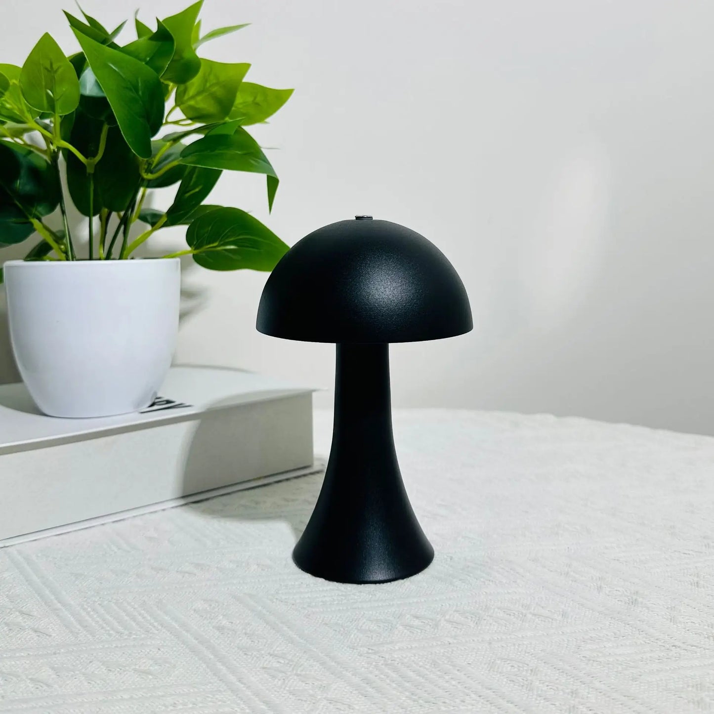 Rechargeable New LED Table Lamp Retro Mushroom Touch Sensor Bedside Lamp For Home Bedroom Restaurant Bar Decor Light Peaceful Pleasures Health and Wellness Black 3 Colors Changeable 0-5W
