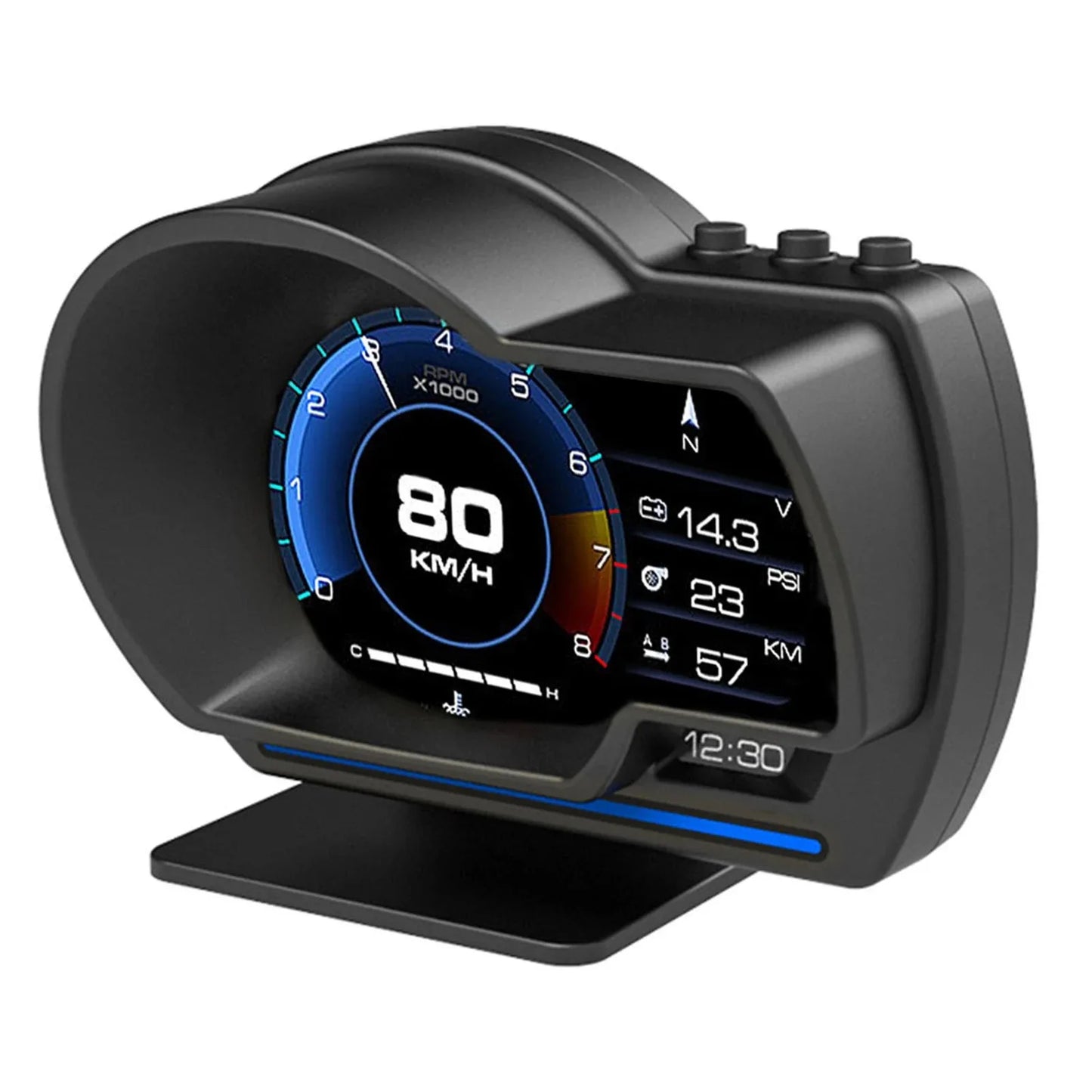 OBD2 Diagnostic Tool Car HUD GPS Speedometer Turbo RPM Alarm HD Display Universal for Cars Trucks SUV Peaceful Pleasures Health and Wellness