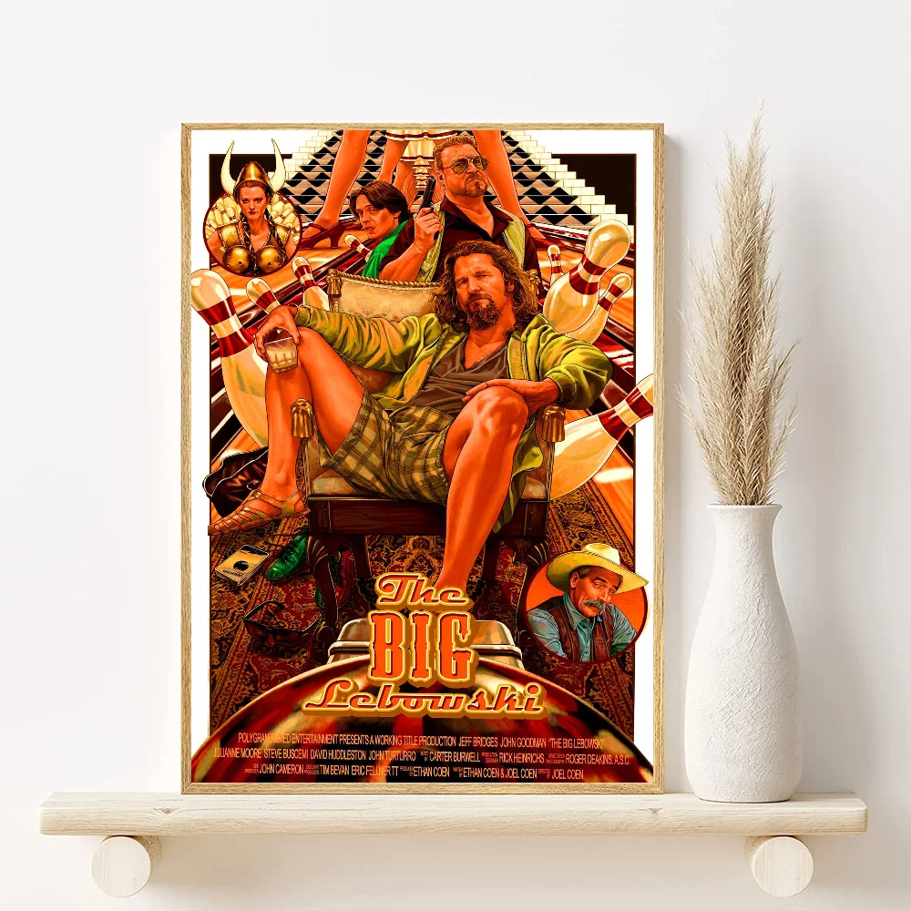 Movie HD The Big Lebowski Poster HD art sticky wall waterproof home living room bedroom bar aesthetic decoration Peaceful Pleasures Health and Wellness z8 40X50cmNoframe