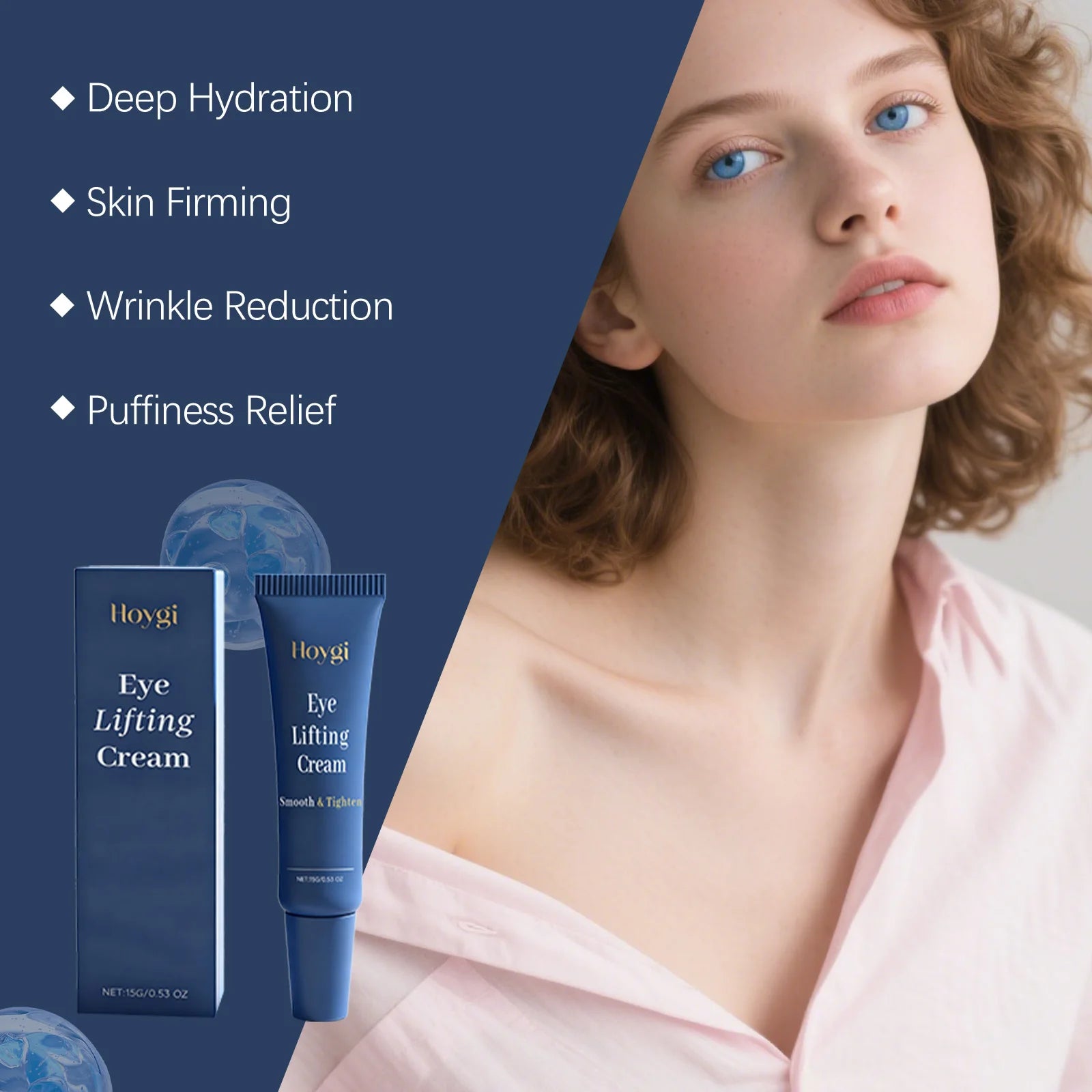 Eye Lifting Cream Firming Under the Eye Improve Dark Clrcles Remove Eye Bags Reduces Puffiness Anti-Wrinkle Eye Repair Cream 15g Peaceful Pleasures Health and Wellness