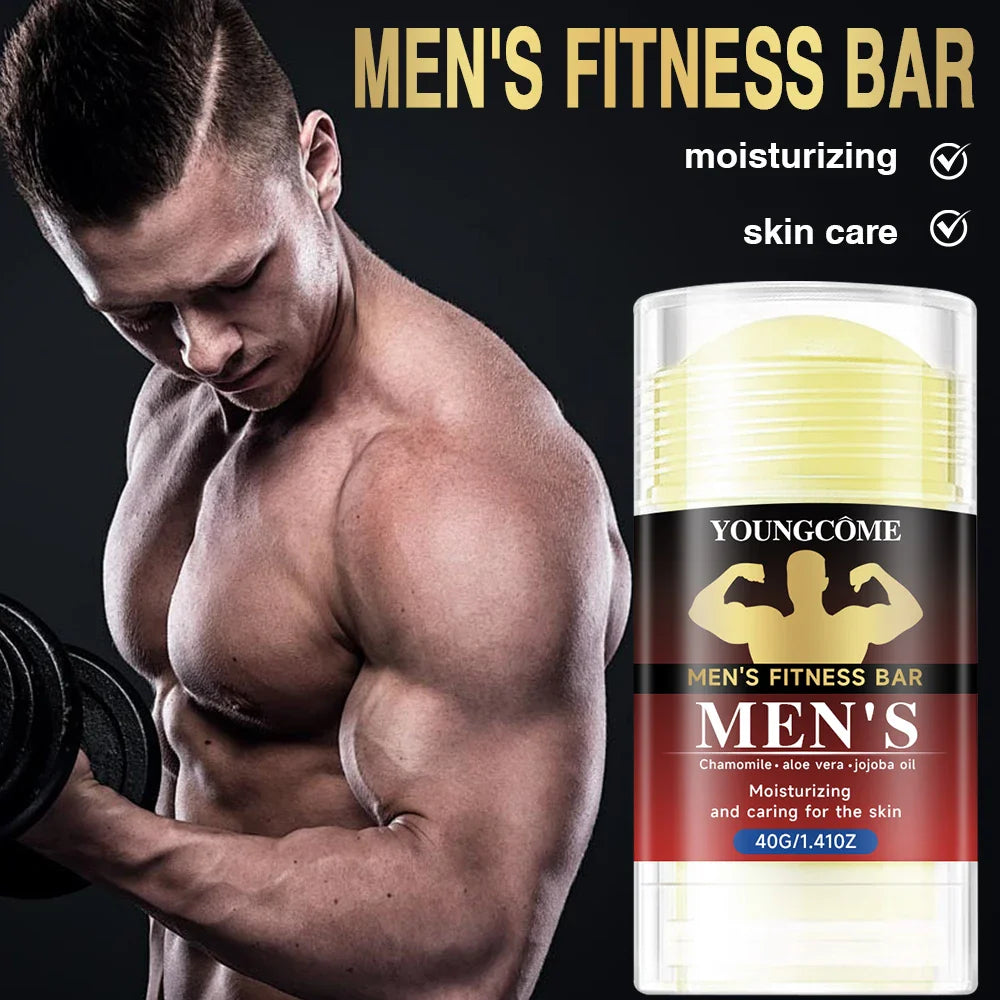 YOUNGCOME Men's Gym Skincare Bar – 72H Odor Control & Niacinamide
