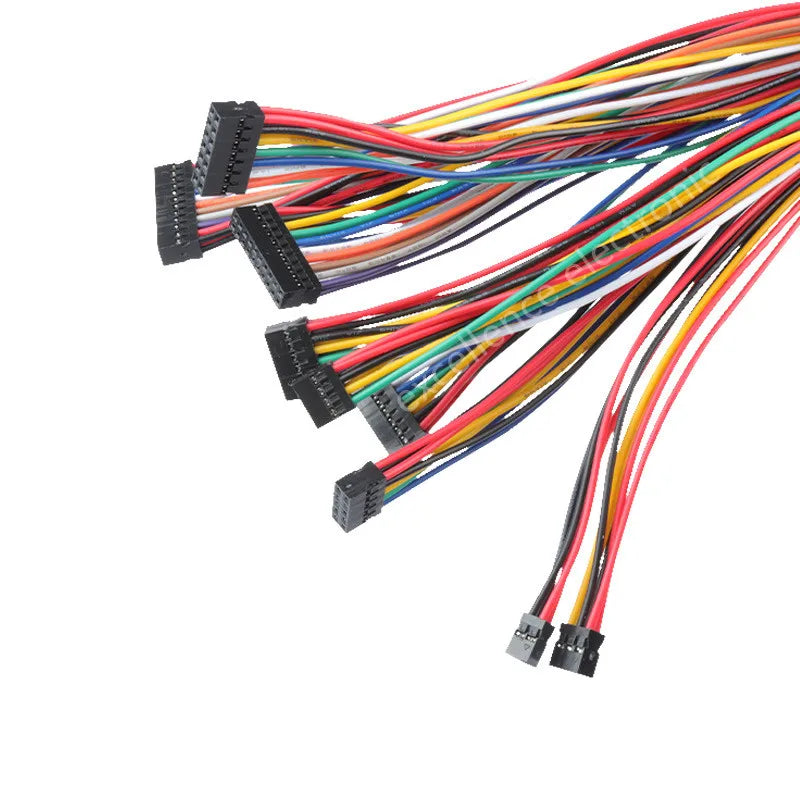 5PCS DuPont 2.0mm Terminal Connecting Line 4p-16p Single Ended Electronic Wire 10cm/20cm 26awg Double Row Rubber Shell Peaceful Pleasures Health and Wellness