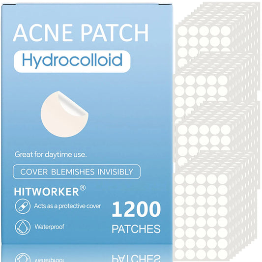 1200 Hydrocolloid Acne Patches – Alcohol-Free Blemish Stickers Acne Blemish Patches Peaceful Pleasures Health and Wellness