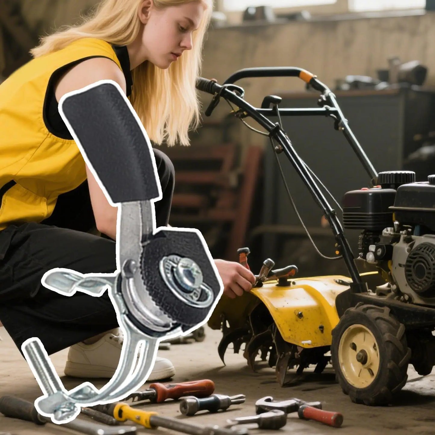 Tiller Throttle Control Switch Cable Lever | Mini Tiller & Road Cutter