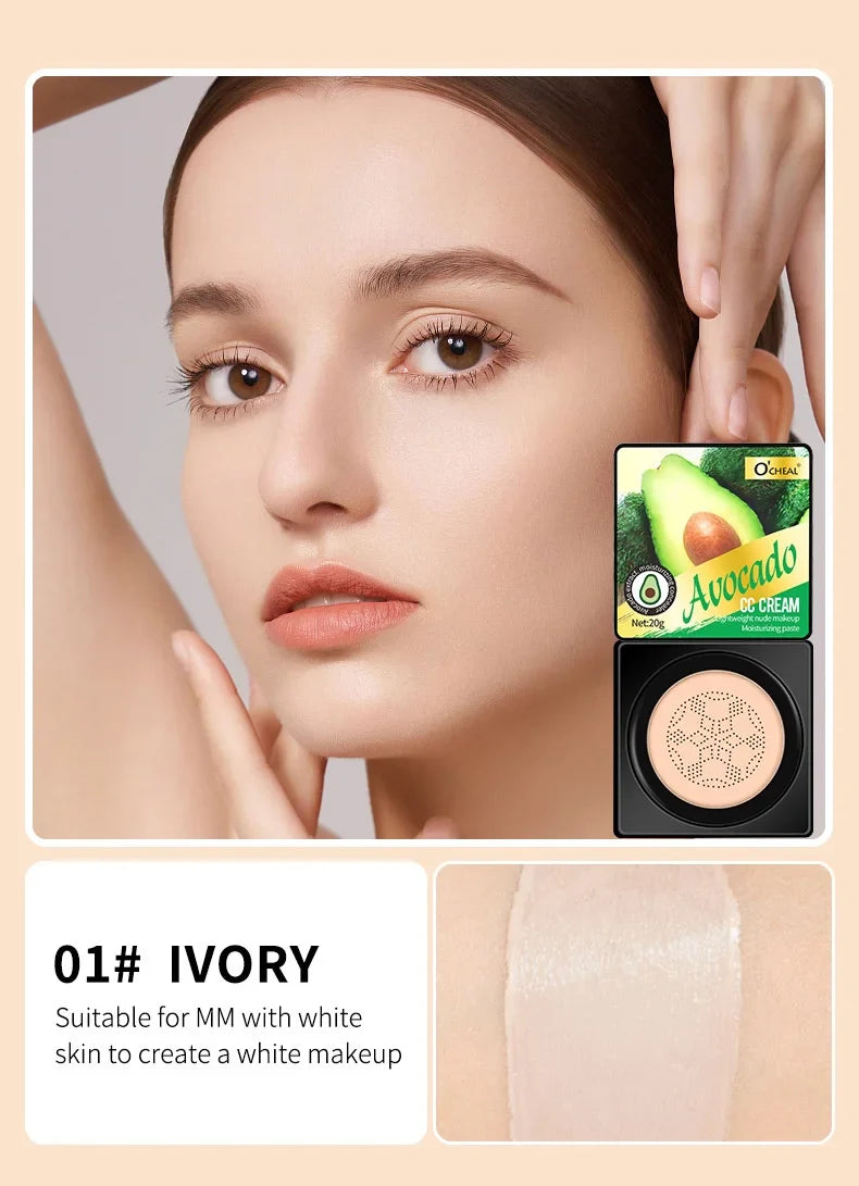 OCHEAL Air Cushion CC Cream – Concealer & Moisturizing Foundation