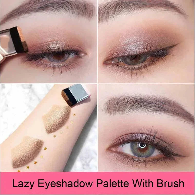 2-Color Gradient Eyeshadow Stick | Matte Shimmer Waterproof