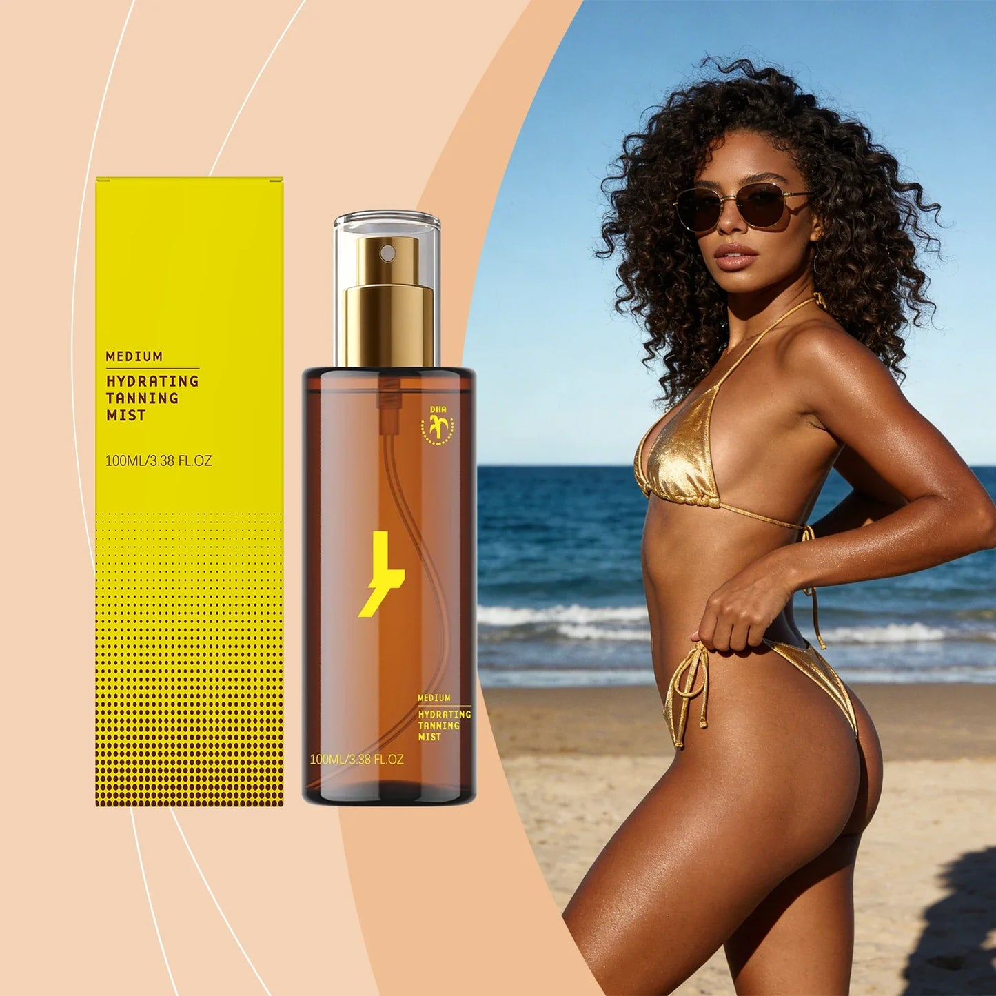 Ximonth Sunless Self Tanner Spray – Natural Bronze Glow 100ml