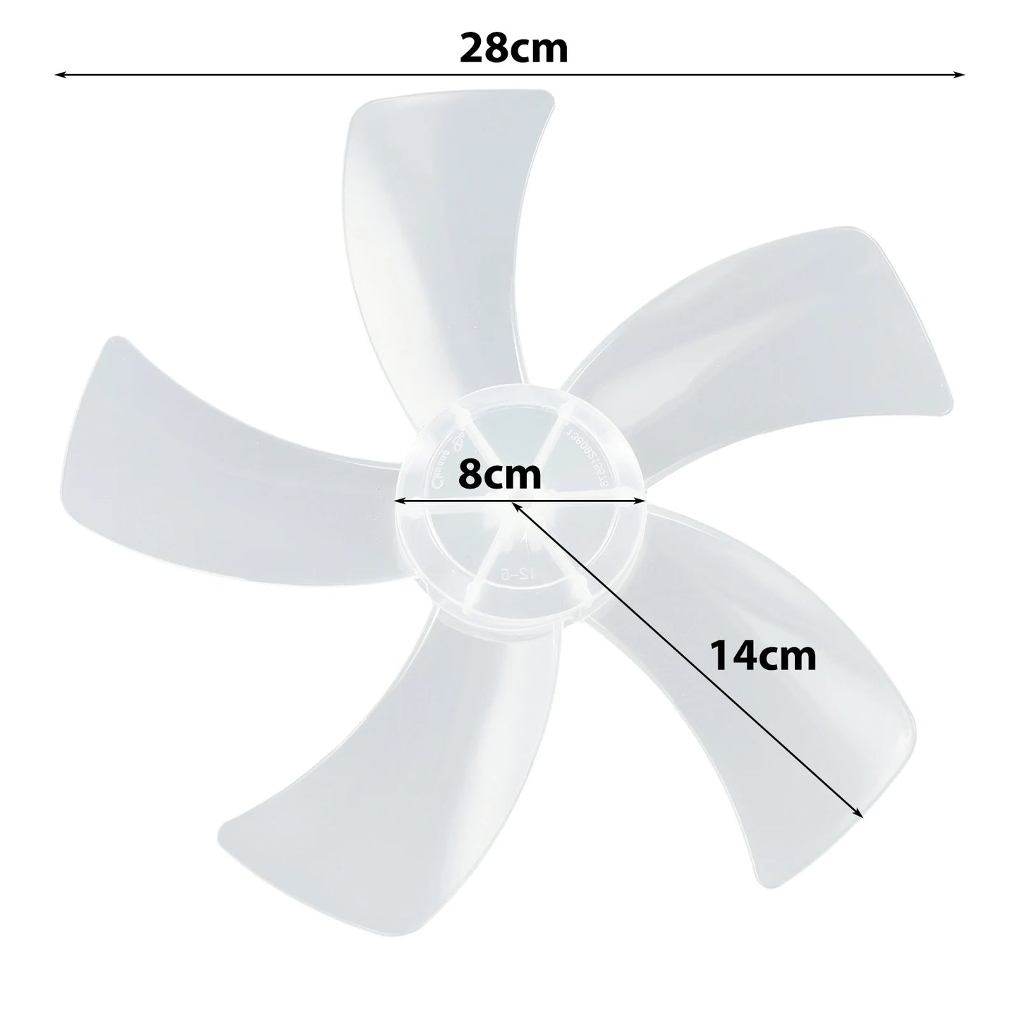 Household Plastic Fan Blade 5 Leaves Nut Cover Pedestal Stand Table