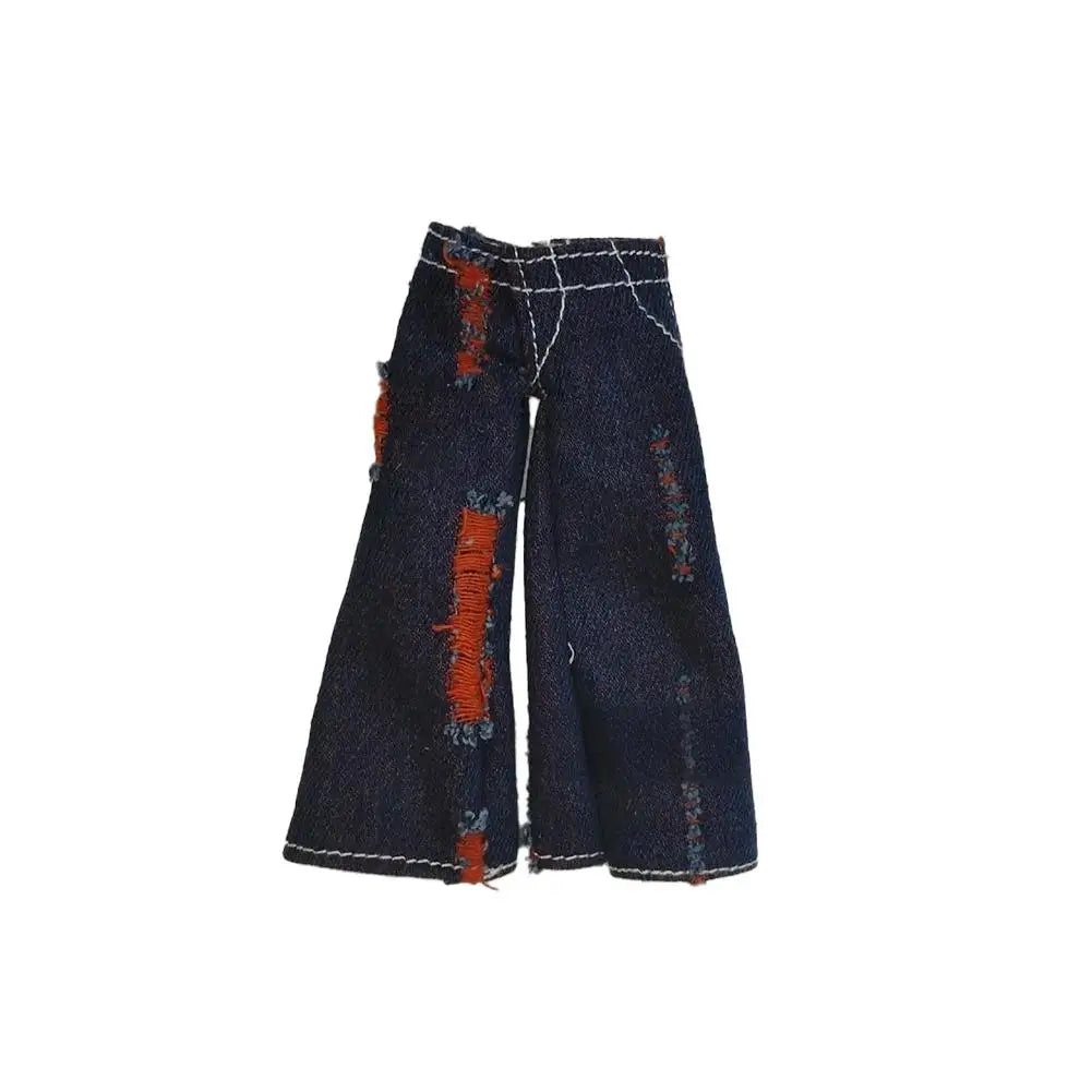 Babydoll Jeans Retro Loose Wide-leg Pants Fashion Cool Doll Clothes