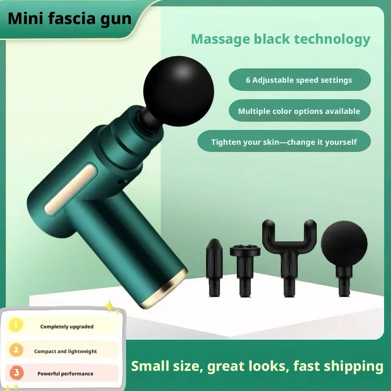 Fascia Massage Gun Mini Portable Body Muscle Relaxer Deep Tissue Vibration Massager Fitness Workout Recovery Relax Equipment Peaceful Pleasures Health and Wellness
