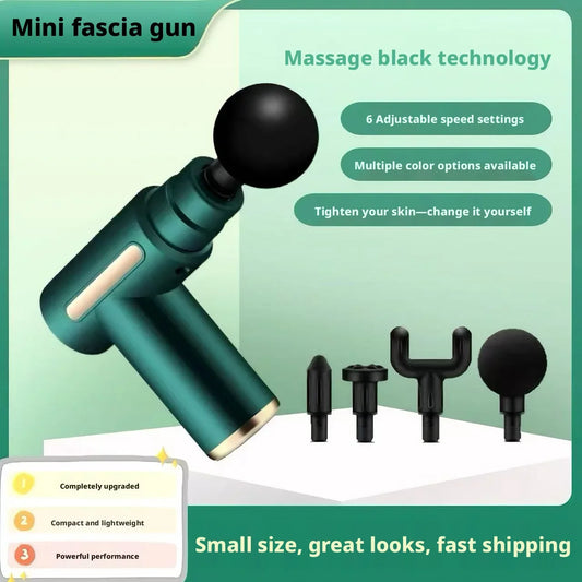 Fascia Massage Gun Mini Portable Body Muscle Relaxer Deep Tissue Vibration Massager Fitness Workout Recovery Relax Equipment Peaceful Pleasures Health and Wellness
