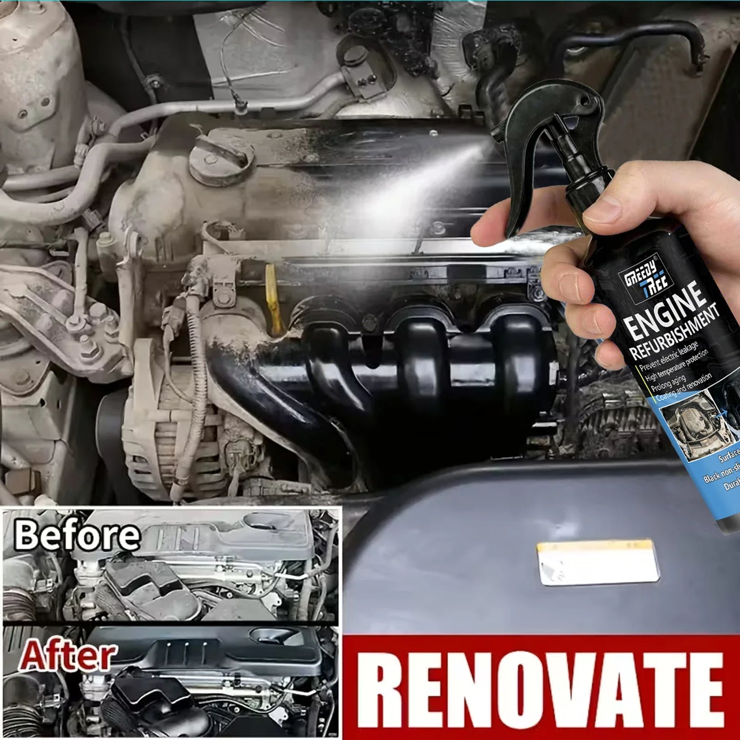 Engine Bay Cleaner & Degreaser – Deep Clean & Shine | 150ml