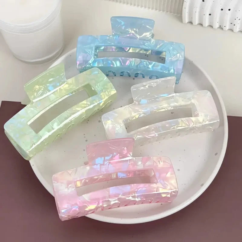 4-Piece Large Mermaid Hair Clips – Elegant Claw Clips for Daily & Festival Wear Hair Clips Peaceful Pleasures Health and Wellness