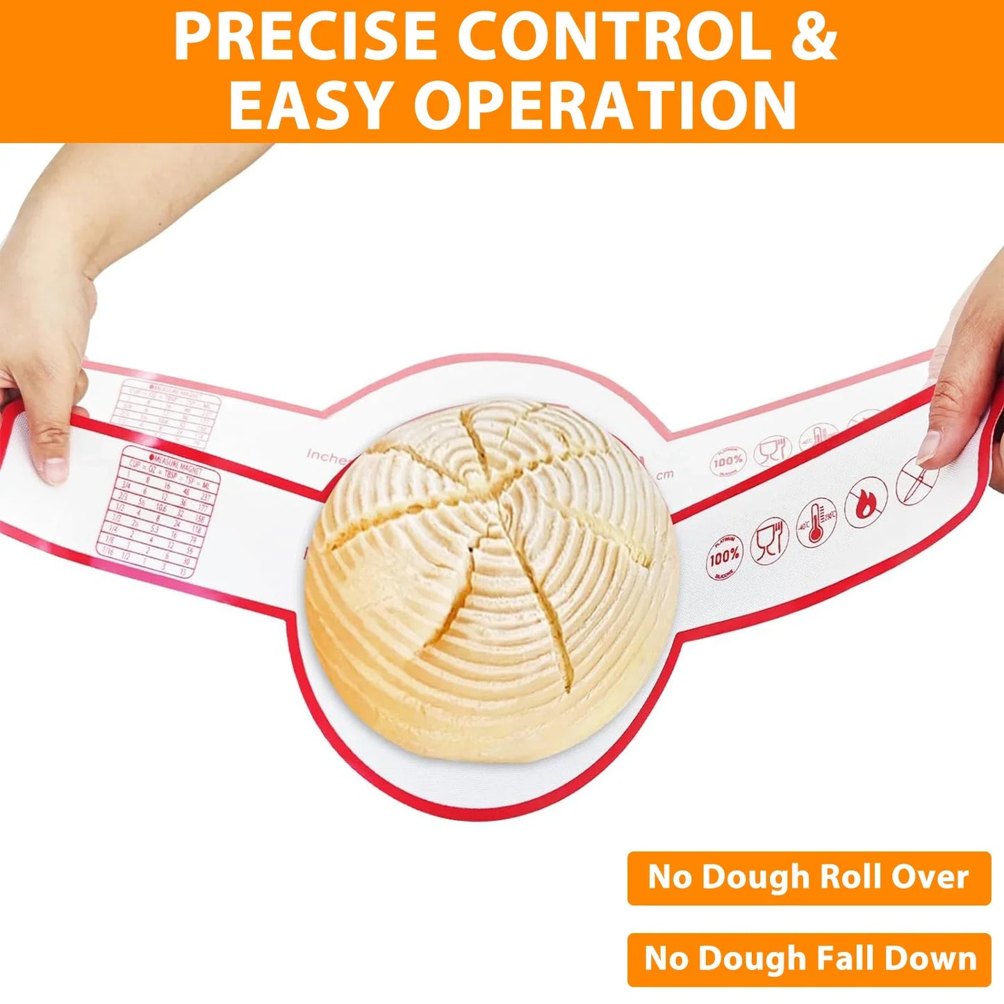Silicone Bread Sling for Dutch Oven | Reusable Non-Stick Baking Mat with Long Handles