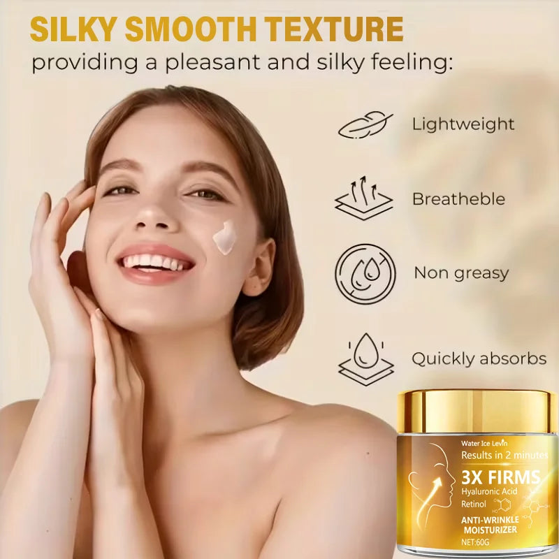 3X Anti-Wrinkle Face Cream – Hyaluronic Acid & Retinol 60g