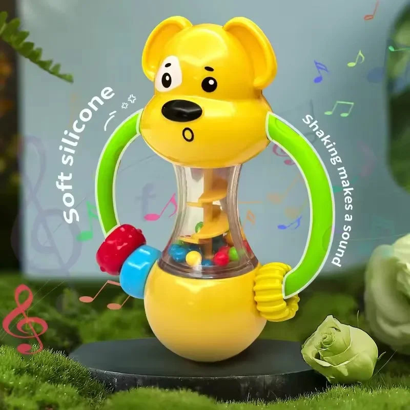 Soft Baby Grasping Ball Rattle with Bell | Sensory Toy