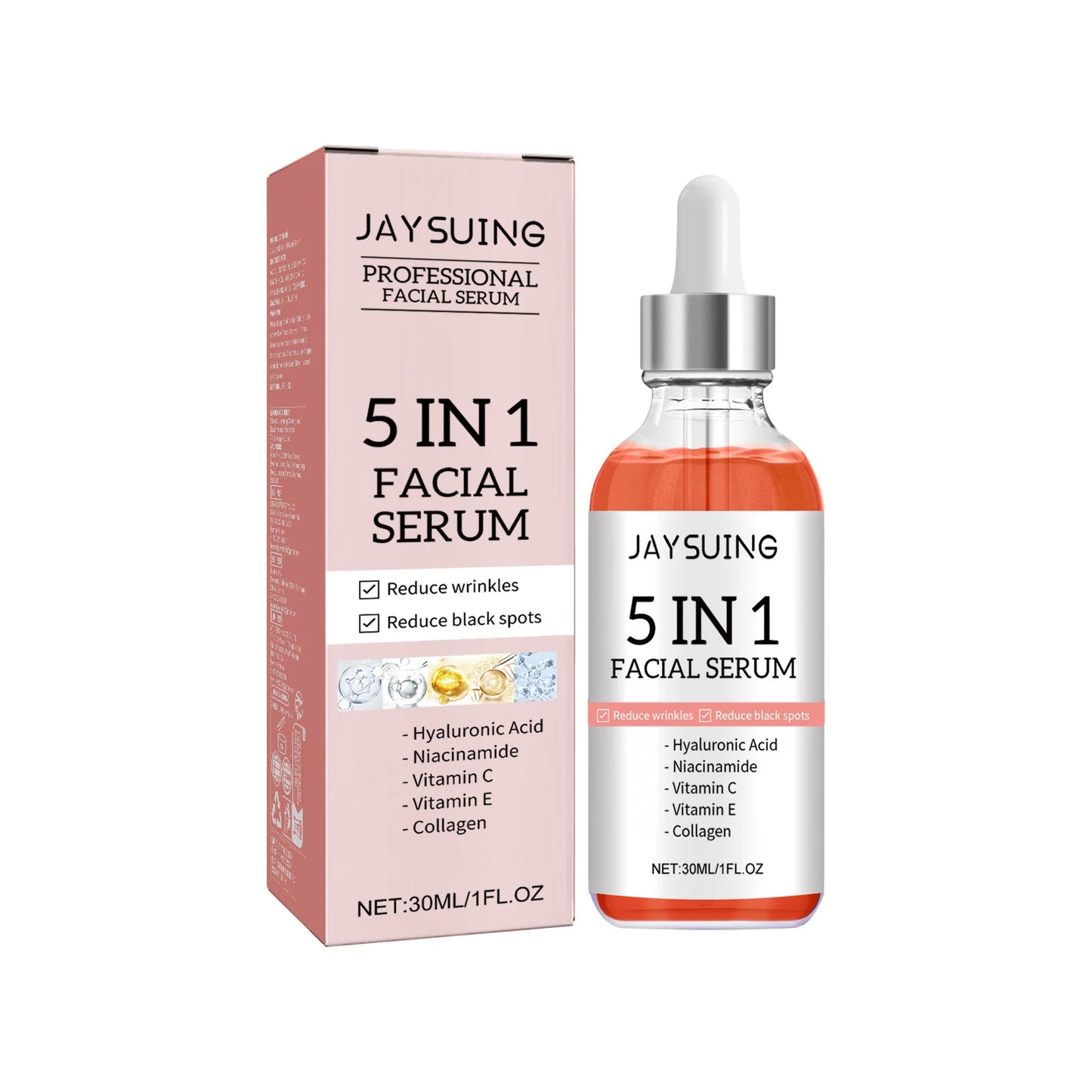 5-in-1 Anti-Aging Skincare Set – Serum, Cream & Eye Patches