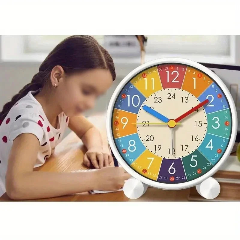 Early Learning Desktop Alarm Clock Children Wake Up Alarm Clock Living Room Bedroom Silent Desktop Clock Desktop Clock Peaceful Pleasures Health and Wellness