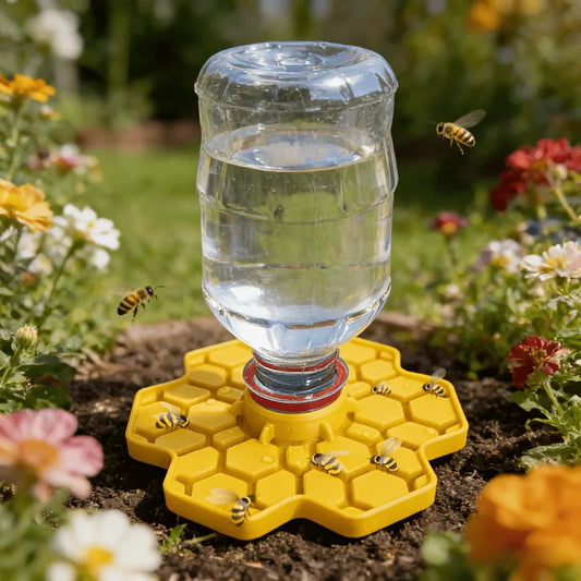 Bee Water Feeder Garden Station Compatible Dia Bottles Patio Peaceful Pleasures Health and Wellness