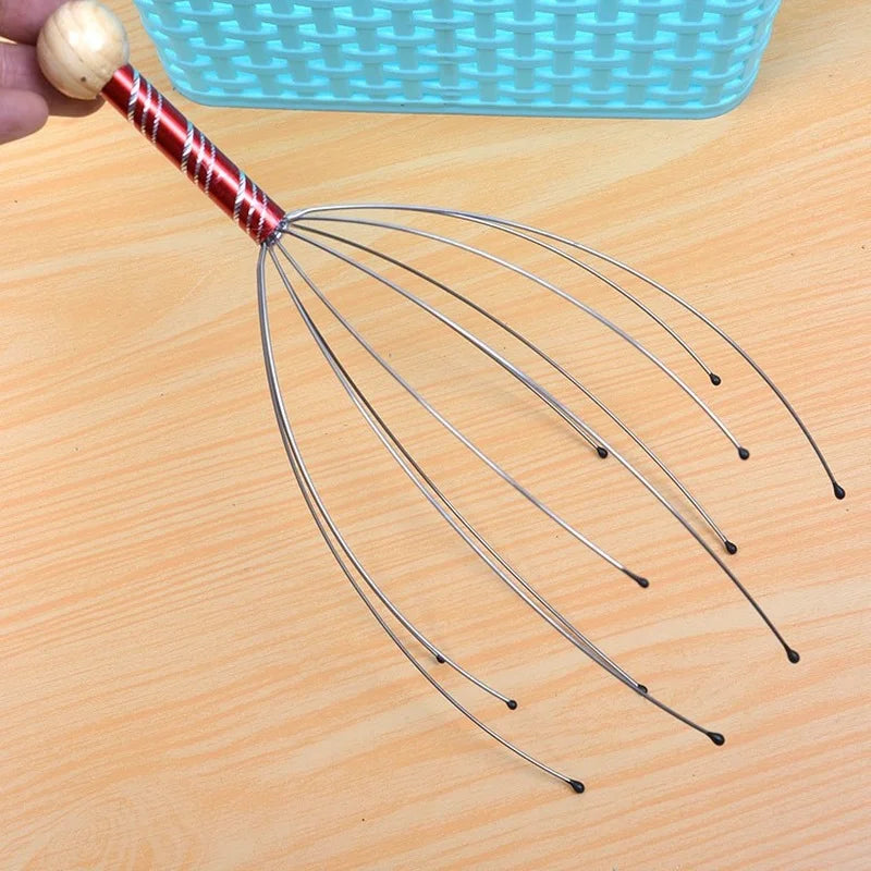 Octopus Scalp Massager – Stainless Steel Head Scratcher Claw
