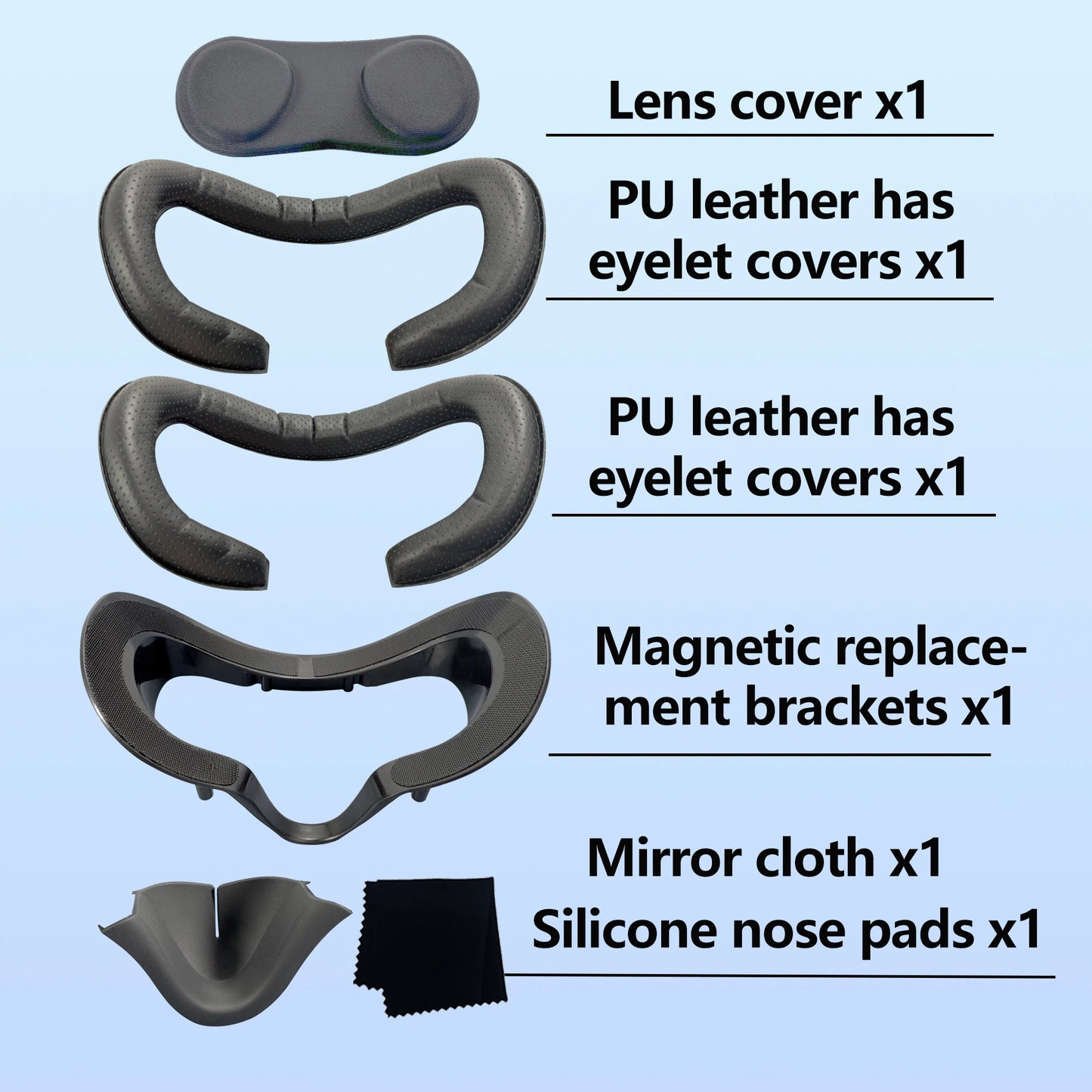 Magnetic Attraction For Valve Index Magnetic Widening PU Leather Mask Replacement Stand Light-Blocking Nose Pad VR Accessories Peaceful Pleasures Health and Wellness