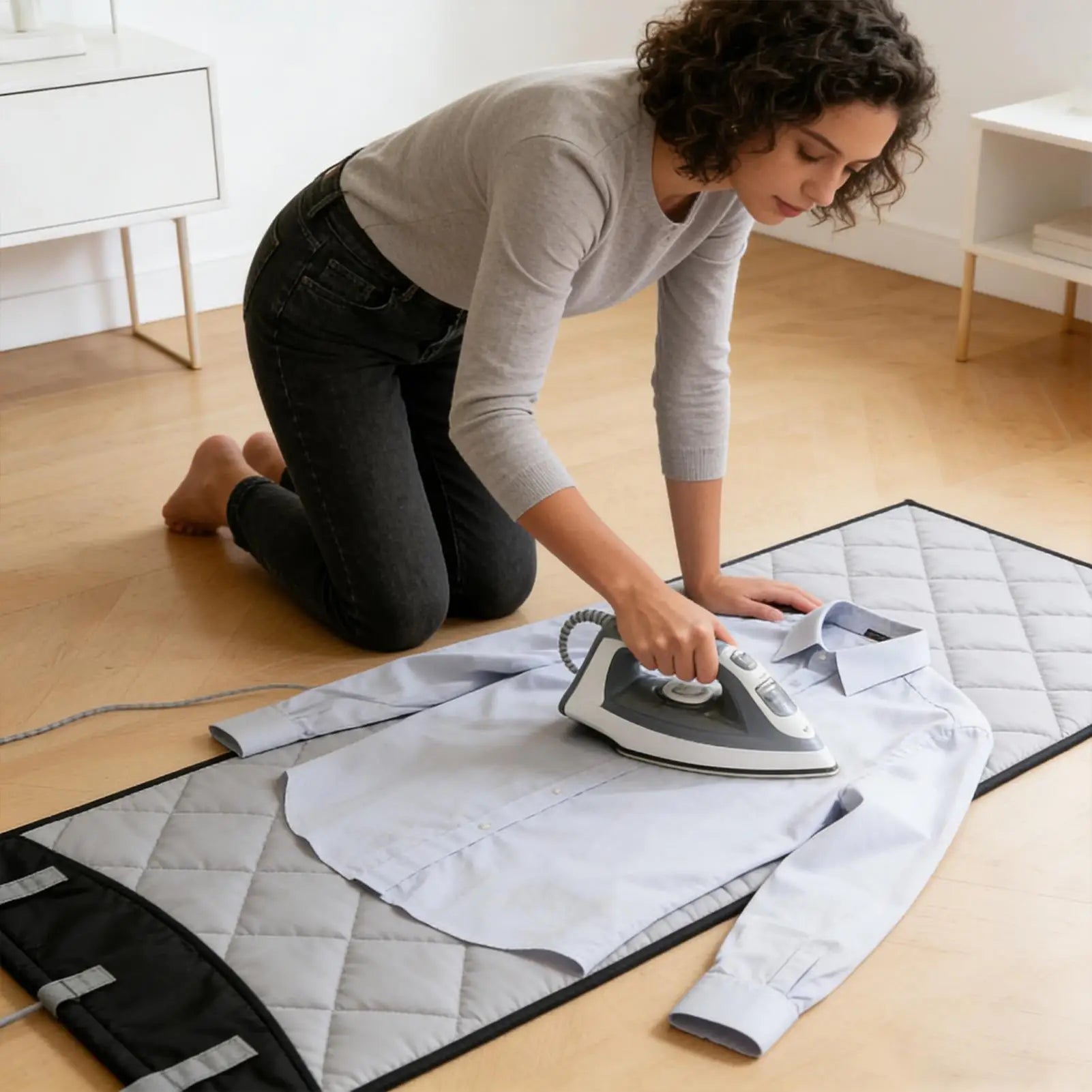 Over Door Garment Steamer Pad | Heat Resistant Ironing Station Door Ironing Pad Peaceful Pleasures Health and Wellness
