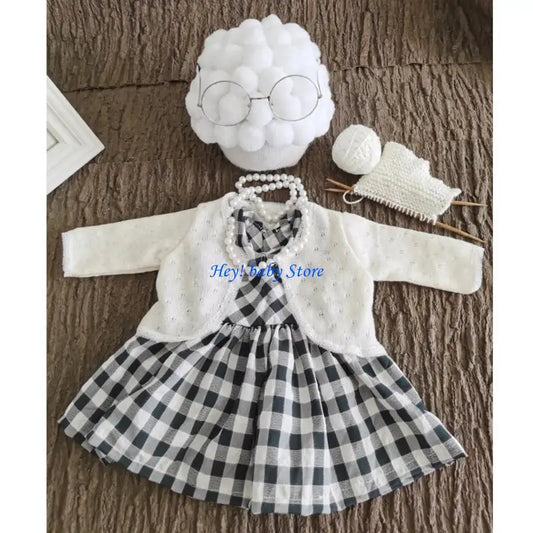 Baby Girl Newborn Photography Prop Set | Crochet Outfit & Accessories Baby Photography Props Peaceful Pleasures Health and Wellness China Mainland