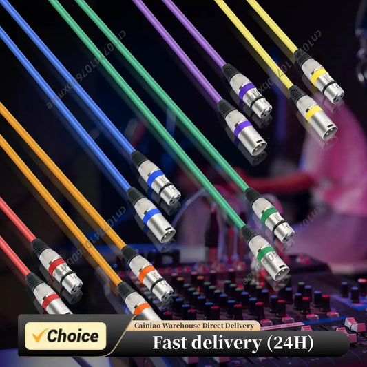 6/10Pcs XLR To XLR Microphone Cable Multi Colored 3 Pins Balanced XLR Microphone Cable for Mic Mixer Recording Studio Podcast Peaceful Pleasures Health and Wellness