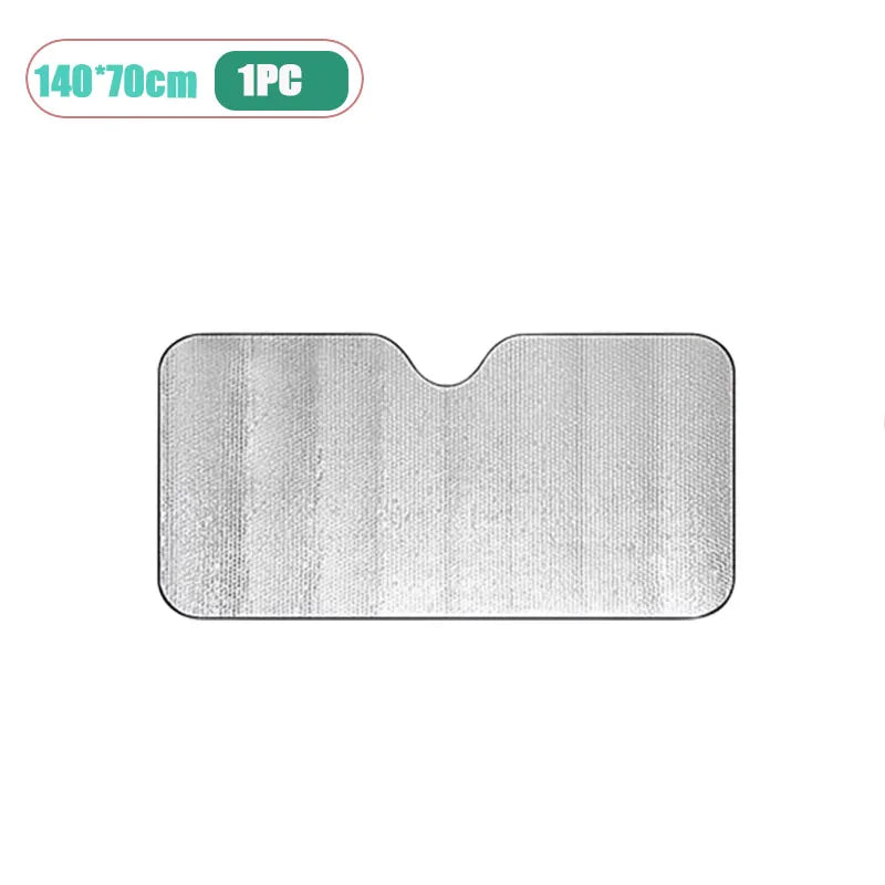 Foldable Car Windshield Sunshade UV & Heat Protection 140×70cm
