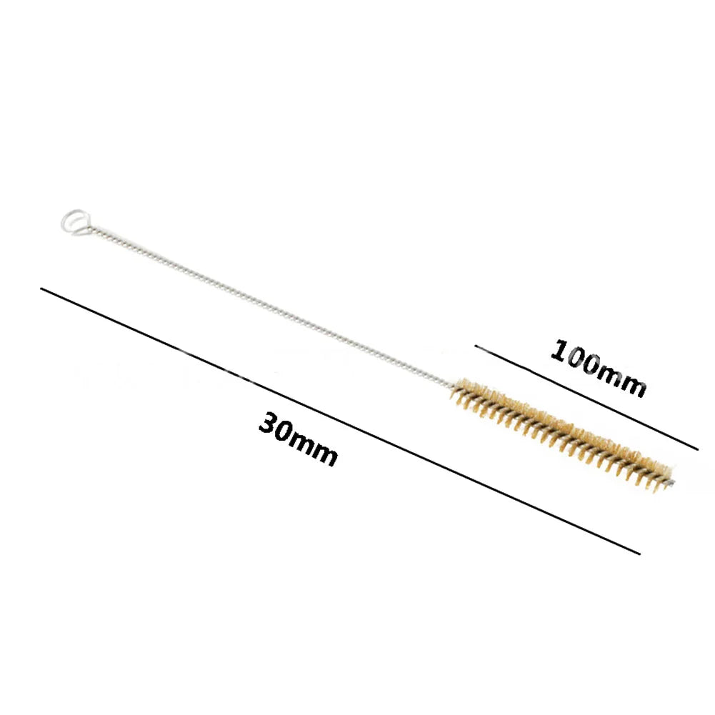 5 Cleaning Brushes Stainless Steel Brass Cylinder Wire Tube Pipe