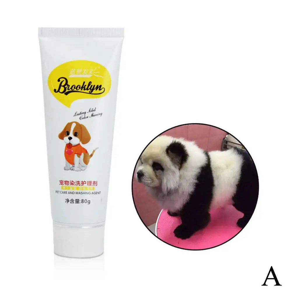 80g Pet Dog Cat Animals Hair Coloring Dyestuffs Dyeing Pigment Agent Supplies Peaceful Pleasures Health and Wellness black
