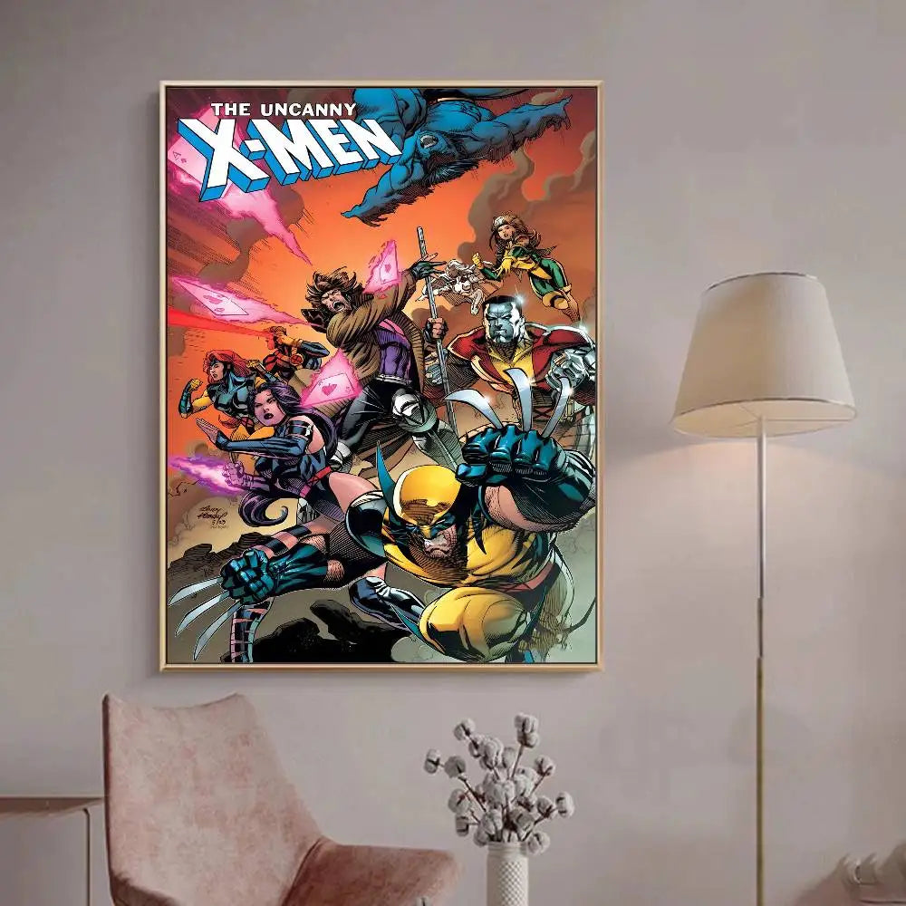1PC M-Marvel X-X-Men Anime Movie Vintage Posters Sticky Whitepaper Prints Posters Artwork Posters Wall Stickers Peaceful Pleasures Health and Wellness 4 50x70cm