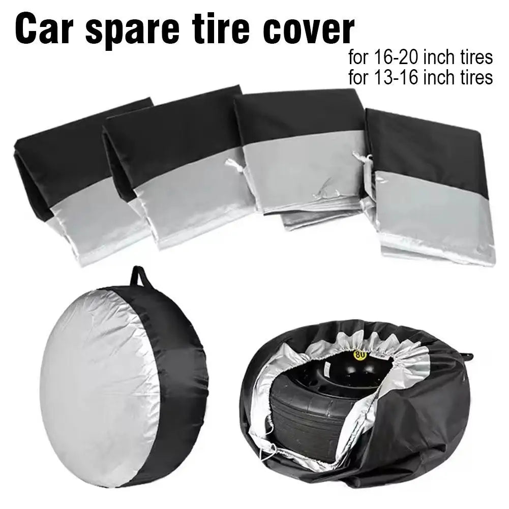 190/210T Polyester Taffeta Car Spare Tire Cover Snow Tire Storage Bag Wheel Protector Universal Waterproof Dustproof Wheel Cover Peaceful Pleasures Health and Wellness
