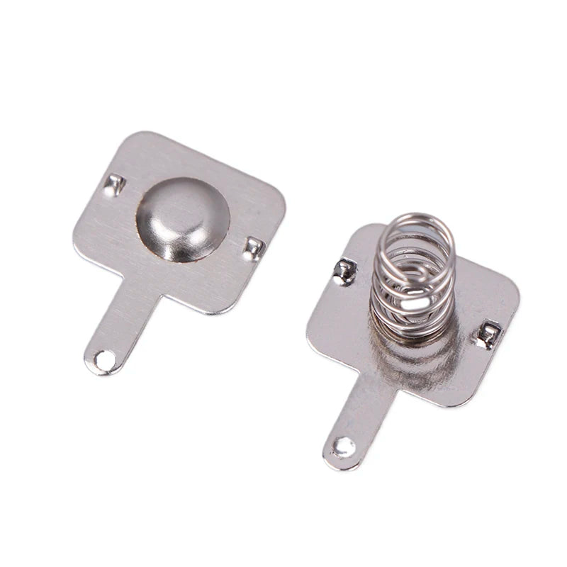 20PCS High Quality Silver DIY 18650 Battery Sheet Spring Contact Sheet Battery Box Positive And Negative Single Bipolar Peaceful Pleasures Health and Wellness