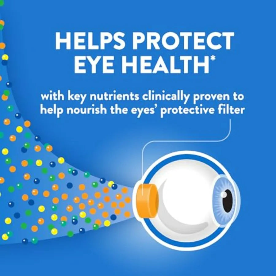 50+ Eye Vitamin & Mineral Supplement – Vision & Ocular Health with Lutein, Omega-3, Zinc, Vitamins C & E