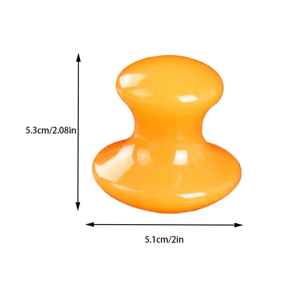 Resin Comfortable Meridian Beauty Board Massager Crystal Mushroom-shaped Facial Massage Tools Professional Face Body Care Tools Peaceful Pleasures Health and Wellness
