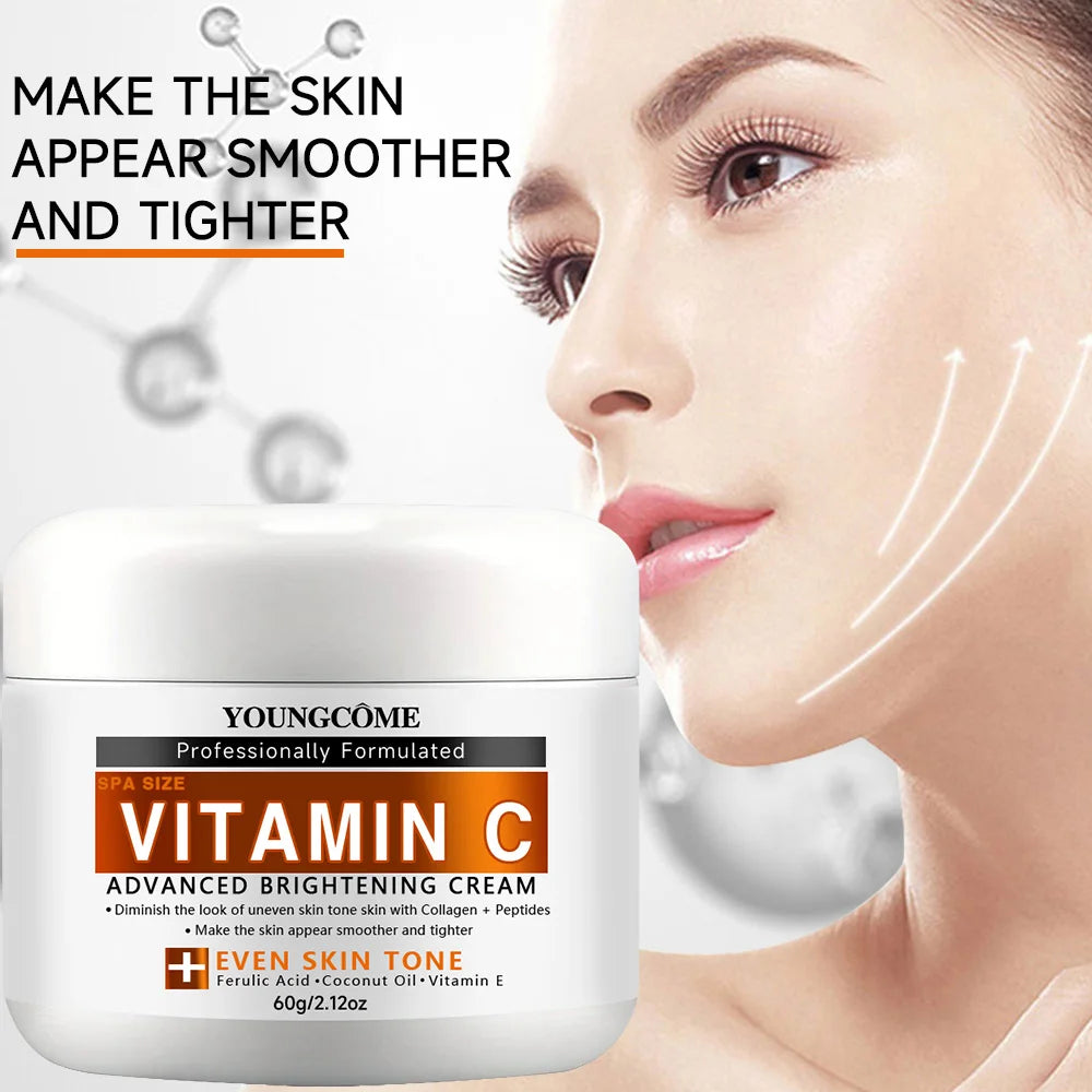 YOUNGCOME Vitamin C Face Cream – Brightening Firming Moisturizer Vitamin C Face Cream Peaceful Pleasures Health and Wellness