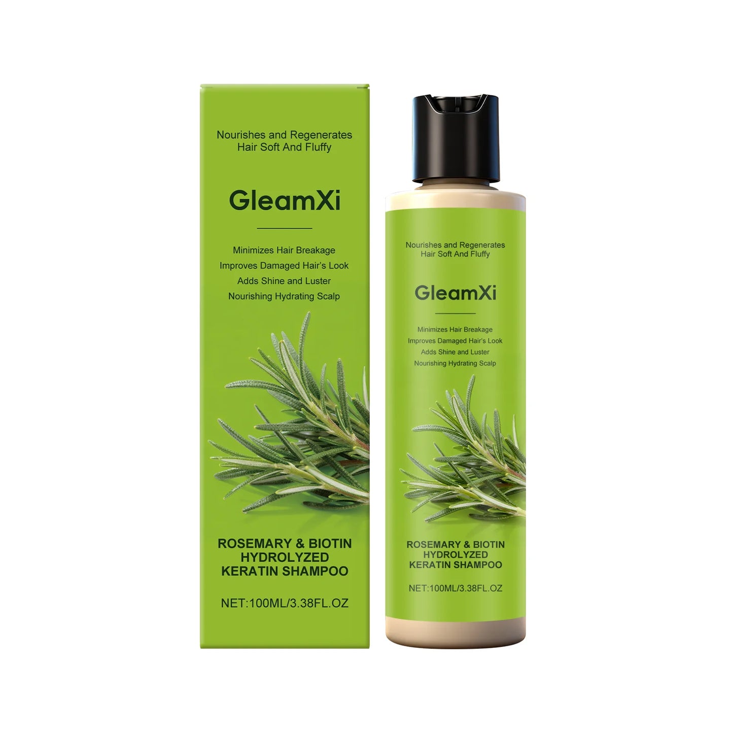 Gleamxi Rosemary Shampoo | Anti Hair Loss & Oil Control 100ml