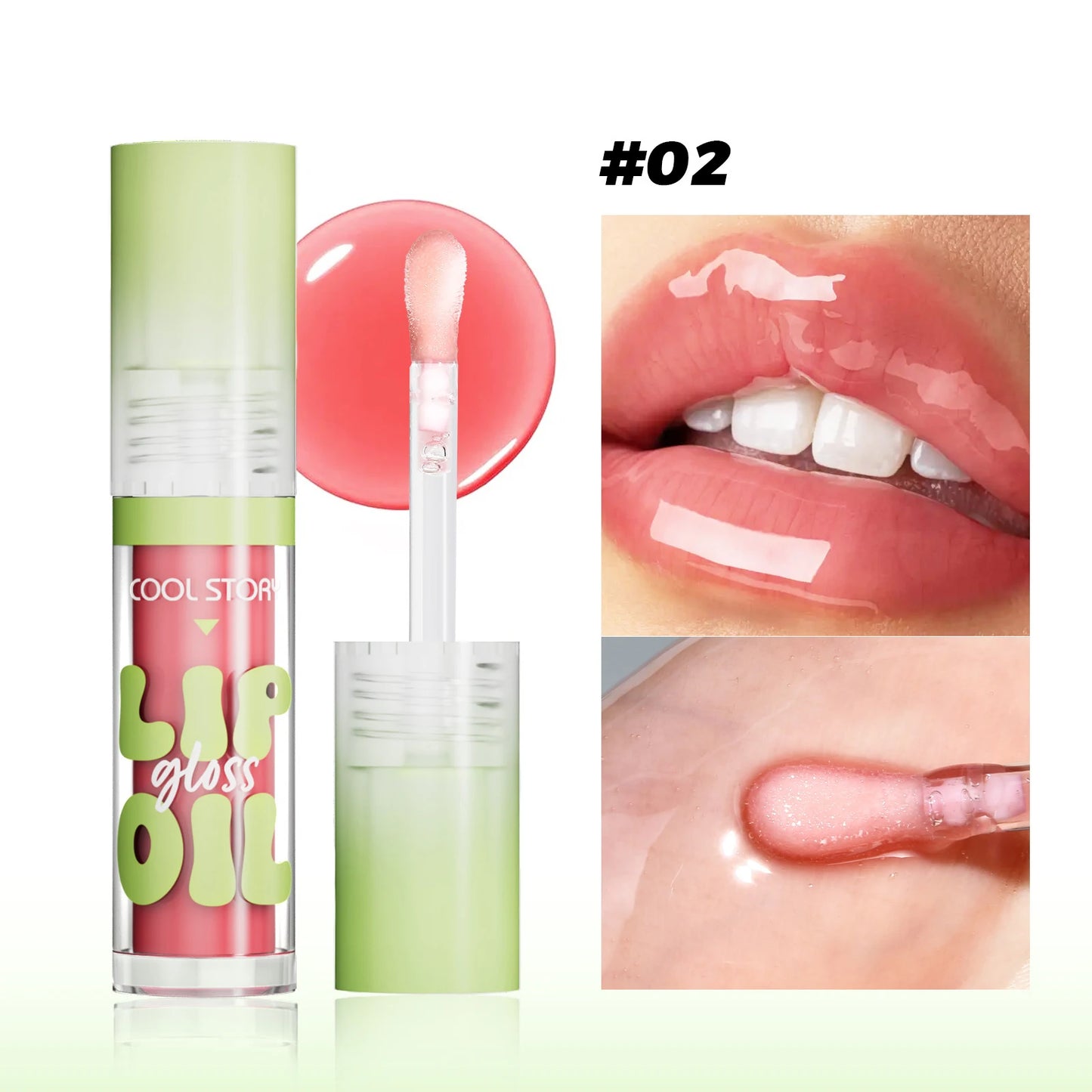 Crystal Jelly Lip Gloss & Lip Oil | Mirror Shine Non-Sticky