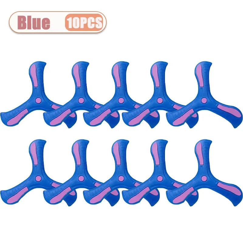 Tri-Blade Foam Boomerang for Kids – Safe Outdoor Flying Disc