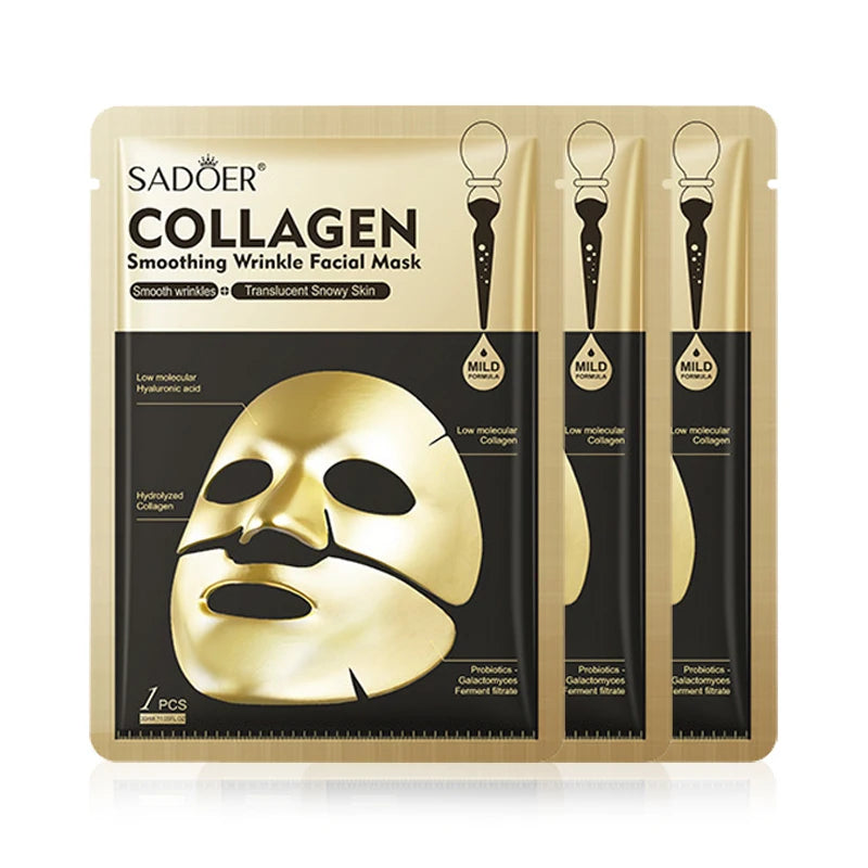 SADOER Golden Collagen Face Mask – Anti-Aging & Moisturizing