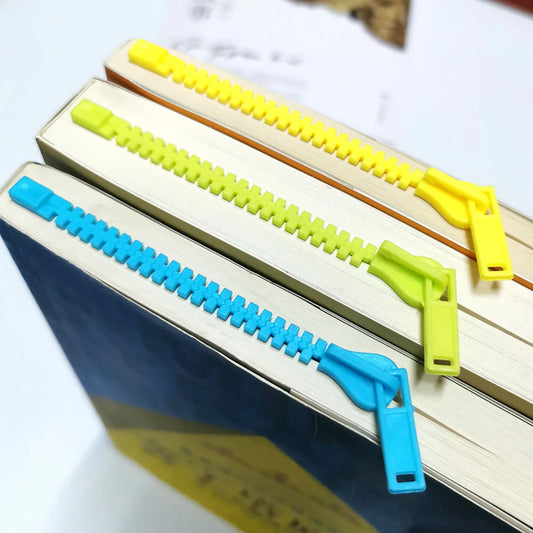Creative Zipper Bookmark Dual-function Organizer Divided Pages Easy Peaceful Pleasures Health and Wellness