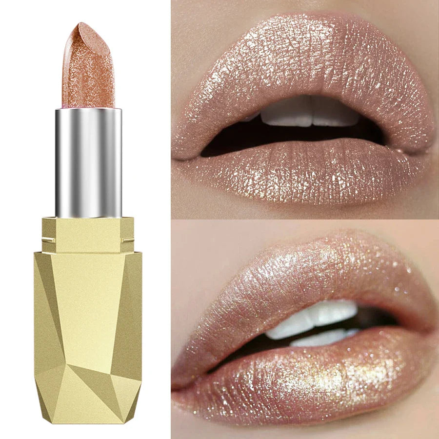 KAFURUX Glitter Metallic Lipstick – Shimmer Lip Tint & Moisturizer