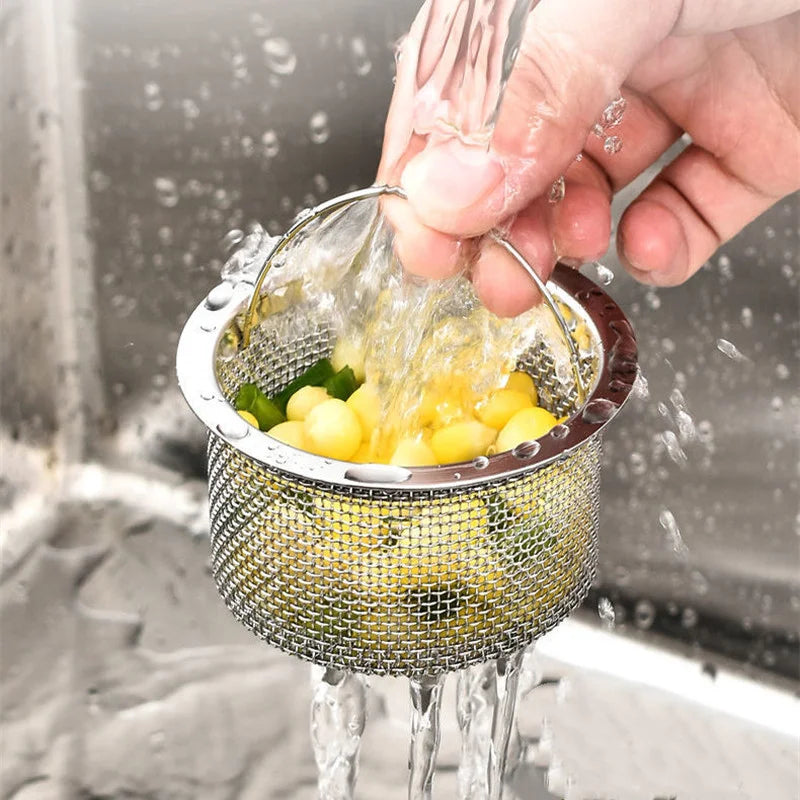 Stainless Steel Shower Drain Hair Catcher & Sink Strainer