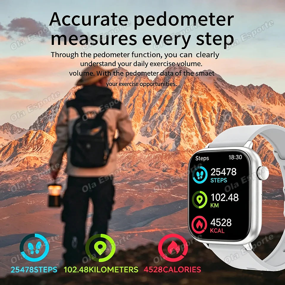 2026 New Full Touch Screen Smart Watch For Men Women Gift 100+Sports Fitness Watch Bluetooth Waterproof Call Digital Smartwatch Peaceful Pleasures Health and Wellness
