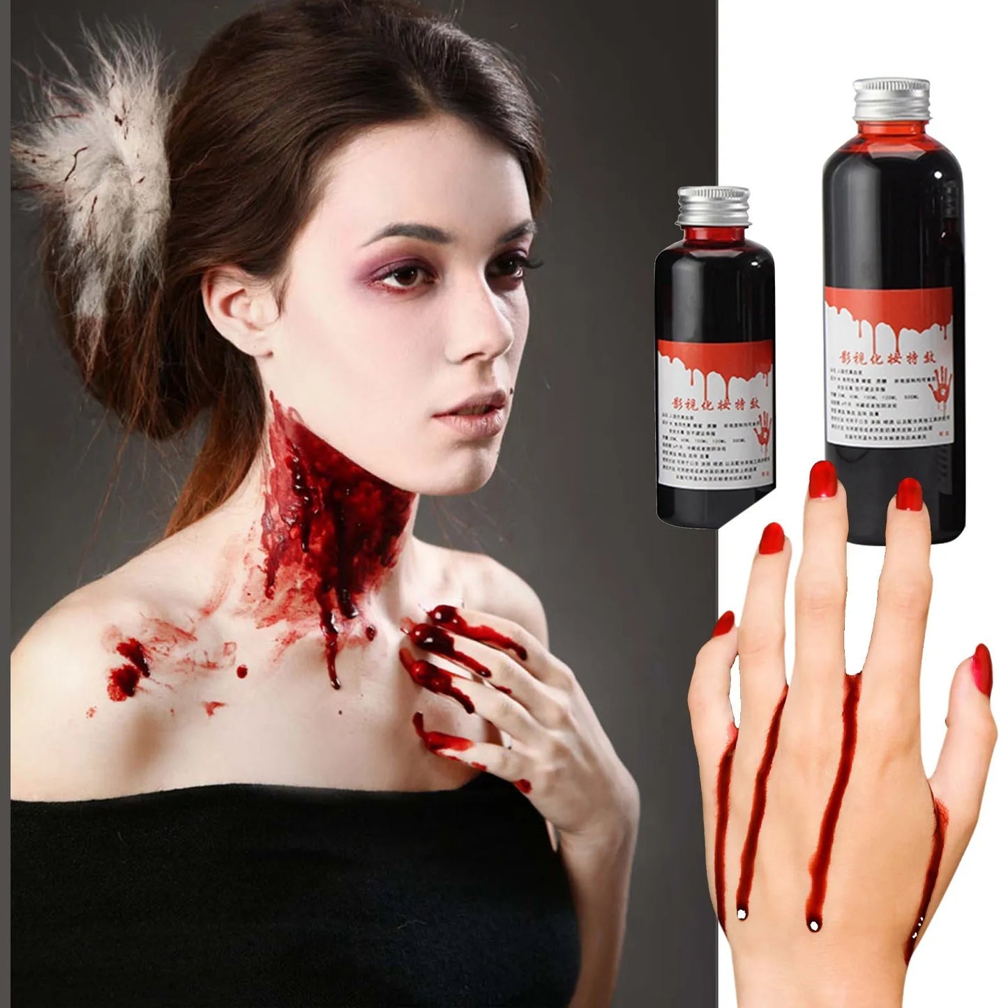 Ultra-Realistic Fake Blood Prop 30ml | Halloween Costume FX