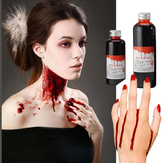 Realistic Fake Blood Halloween Prop – 30ml Costume FX Halloween Costume Prop Oasis Select